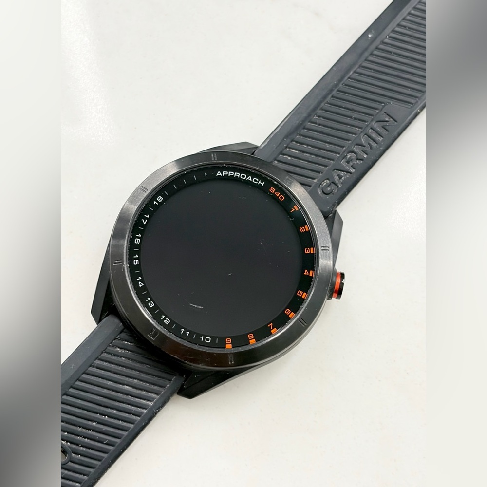 Garmin Approach S40 GPS Stainless Steel Golf Watch - Black
